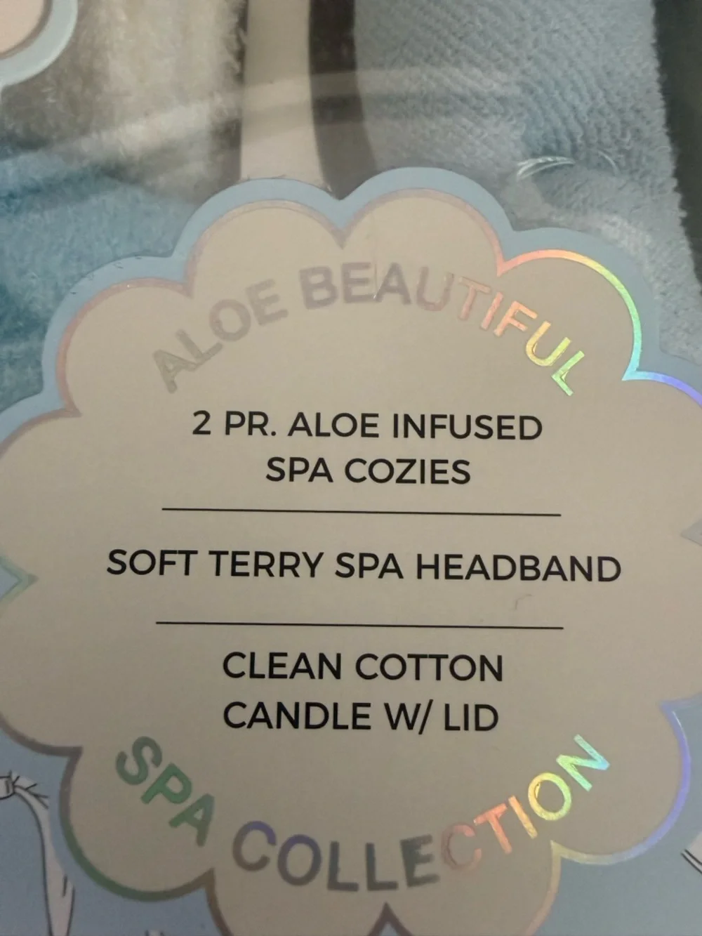 Spa Collection Kids Clean Cotton Bath Set - Light Blue